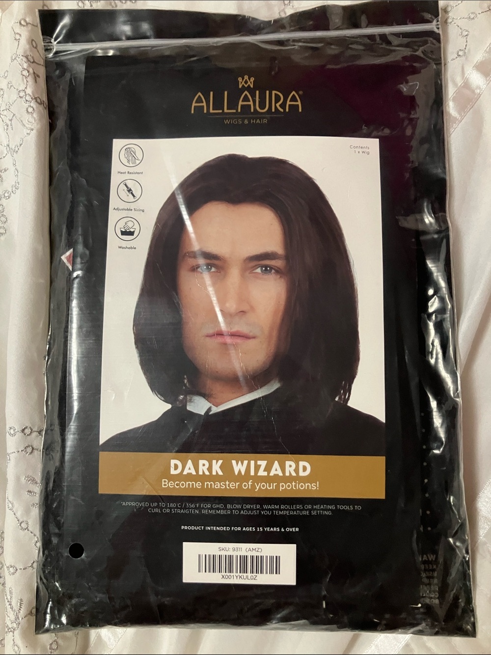 Allaura Dark Wizard Short Black Wig
